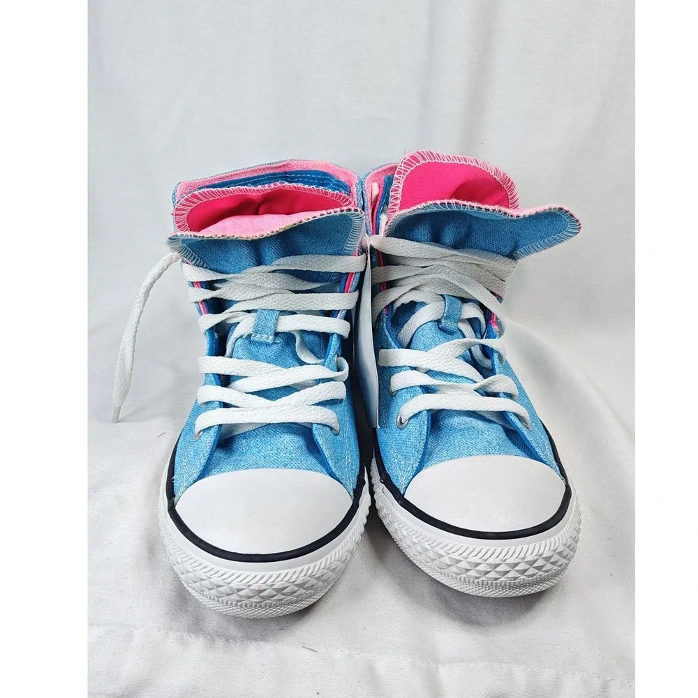 Converse All Star Sneakers Blue Pink Double Tongue 4 Junior EU 36 New Unisex